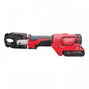 Masina hidraulica de sertizat cablu Milwaukee M18 HCCT-201C, domeniu presare 16-300 mm², livrata cu acumulatori, valiza