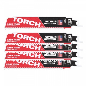 Metal: Pânze Heavy duty TORCH™ NITRUS CARBIDE™ Milwaukee (Lungimea pânzei (mm): 150) - 5 bucati