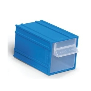 Modul plastic cu capac Port-Bag 80x140x80mm albastru