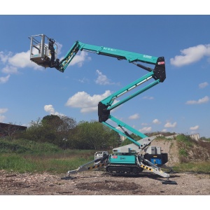 Nacela cu senile tip spider IMER ACCESS IM R15 DA H lucru 15.1m/maxim 230kg, GX390 11cp - Img 2