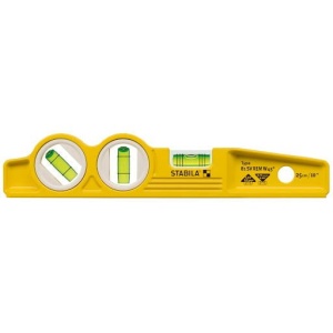 Nivela cu 3 bule si magneti, 81 SV REM W45 de 25 cm - Img 1