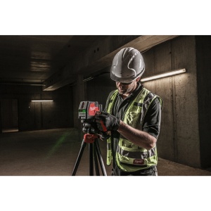 NIVELĂ LASER ÎN CRUCE CU FUNCȚIE DE PLUMB, FASCICUL VERDE, REÎNCĂRCABILĂ REDLITHIUM™ USB L4 CLLP-301C - Img 9