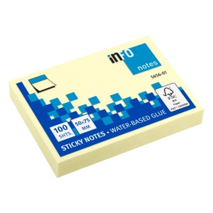 Notes adeziv 50 x 75 mm 100 file Info Notes - Img 1