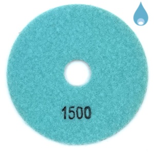 Paduri / dischete diamantate pt. slefuire umeda #1500 Ø100mm - DXDY.WETPAD.100.1500 - Img 1