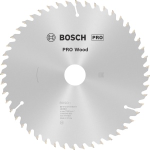 Panza fierastrau circular Bosch lemn, 210x30x2.8 mm, 48 dinti - Img 1
