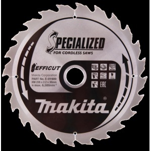 Panza fierastrau circular, lemn Makita, 235x30x2.2 mm, 24 dinti
