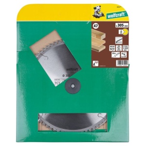 Panza pentru fierastrau circular de masa Wolfcraft 6554000, diametru 305 mm, diametru interior disc 30 mm, latime taiere 3.2 mm, 24 dinti, seria maro. - Img 2