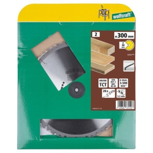 Panza pentru fierastrau circular de masa Wolfcraft 6741000, diametru 300 mm, diametru interior disc 30 mm, latime taiere 3.2 mm, 28 dinti, seria maro. - Img 2