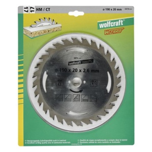 Panza pentru fierastrau circular Wolfcraft 6476000, diametru 190 mm, diametru interior disc 20 mm, latime taiere 2.6 mm, 28 dinti, seria argintie. - Img 2