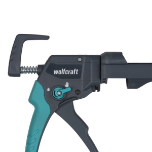 Pistol mecanic pentru silicon Wolfcraft MG 400, maner Ergo, 180 kgf - Img 5
