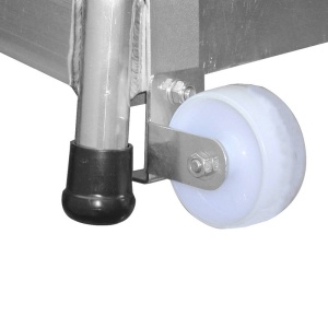 Platforma cu podest si balustrada, 3 trepte, inaltime de lucru 2.60m - Img 4