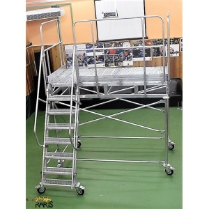 Platforma mobila RARIS, aluminiu, cu podina extinsa, la 60°, Gmax = 400 kg, tip P2M60 - Img 3