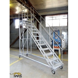 Platforma mobila RARIS, aluminiu, la 45°, Gmax = 400 kg, tip PM45 - Img 4