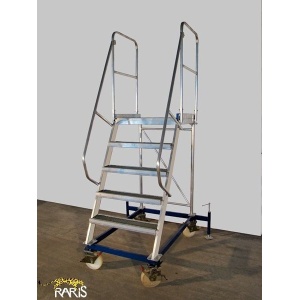 Platforma RARIS la 60°, mobila, rigidizata, baza otel, structura aluminiu, cu suruburi de calare, tip PBM - Img 5