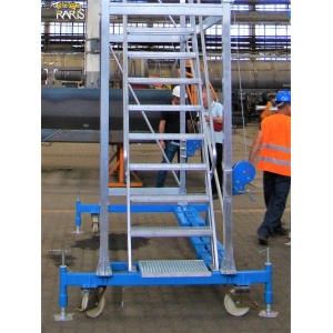 Platforma RARIS rabatabila, in consola, mobila, cu calare, din aluminiu si otel, tip PCMA - Img 7