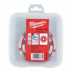Platou diamantat Milwaukee DCWU, pentru polizat beton (Diametru interior disc (mm): 22.23, Înălțime segment (mm): 5, Ø (mm): 100, Tip: DCWU 100) - Img 2