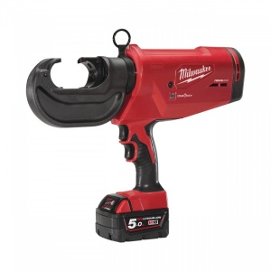 Presă hidraulică pentru cabluri 16-400 mm² Milwaukee FORCE LOGIC™ M18 HCCT 109/42-522C, livrata cu acumulatori, valiza, bacuri neincluse