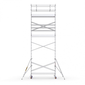 ProTUBE L8 Schela mobila profesionala din aluminiu H lucru 8,3m, podina 120 x 240 cm - Img 2