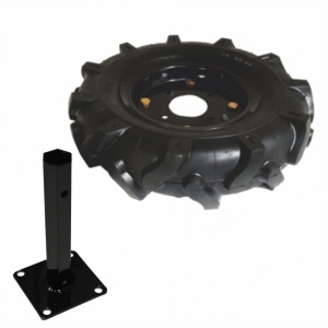 Roata cauciuc 4.00-8 tub hexagonal Ø23mm inclus