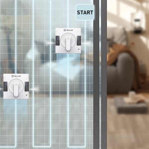 Robot curățare geamuri WiFi Tellur Smart, RWC02, 72W, două rezervoare apă, anti cădere, alb - Img 7
