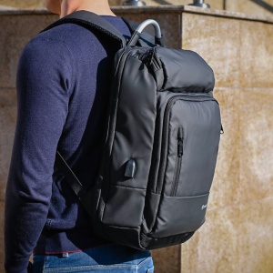 Rucsac laptop Tellur Business L, cu port USB, 17.3", negru - Img 6