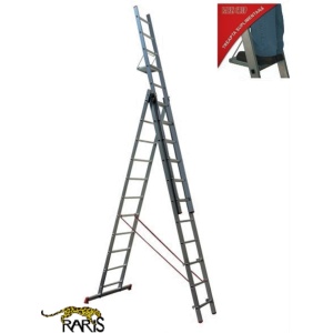 Scara aluminiu RARIS profesionala cu 3 tronsoane tip 3N - Img 1