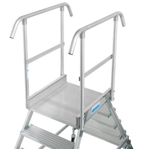 Scara cu podest mobila, cu trepte pe 2 parti (2x8 trepte) - Img 6