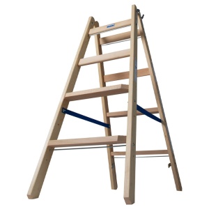 Scara de lemn cu trepte late, 2x4 trepte - Img 6