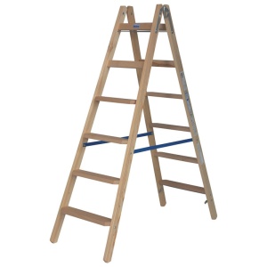 Scara de lemn cu trepte late, 2x6 trepte - Img 6