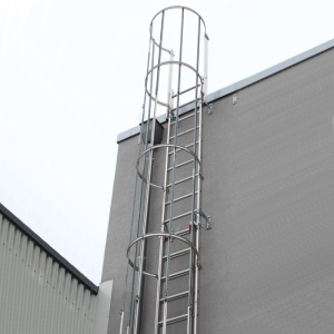 Scara KRAUSE de acces / evacuare / incendiu, aluminiu, 15,96 m - Img 6