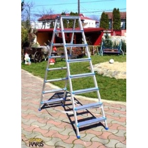 Scara platforma aluminiu RARIS dubla evazata tip 2A - Img 4