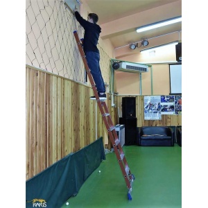 Scara RARIS, electroizolanta, fibra sticla, un tronson, trepte late, tip NL1E - Img 5