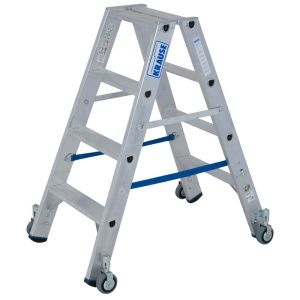 Scara Stabilo dubla 2x4, trepte cu roti - Img 2