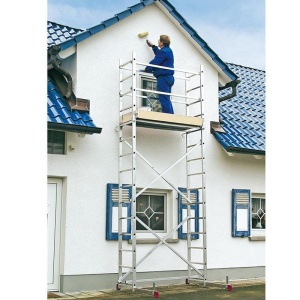 Schela mobila Corda 0,6 x 1,5m, aluminiu, inaltime lucru 5m (A+B) - Img 3