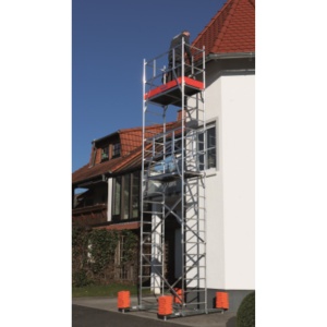 Schela mobila Corda 0,6 x 1,5m, aluminiu, inaltime lucru 6.85m (A+B+C) - Img 4
