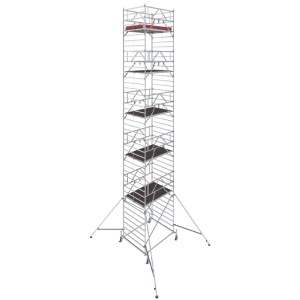 Schela mobila Stabilo S50 1,5 x 2m, aluminiu, inaltime lucru 12.4m, inaltime max. platforma 10.4m - Img 9