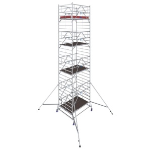 Schela mobila Stabilo S50 1,5 x 2m, aluminiu, inaltime lucru 9.4m, inaltime max. platforma 7.4m - Img 9