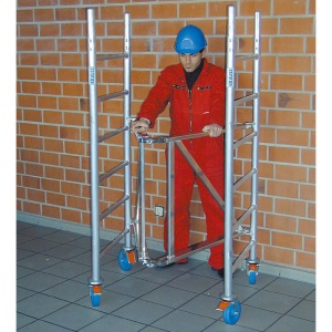 Schela pliabila PROTEC XS 0,6 x 2,0m, aluminiu, inaltime lucru 2,90m - Img 3