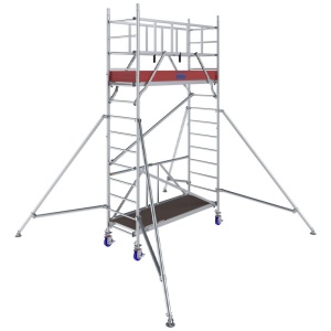 Schela Protec XS1000, 0,6 x 2m, aluminiu, inaltime lucru 4,7m - Img 1