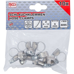 Set 10 coliere INOX, pentru furtune Ø 8 - Ø 12 mm - Img 3