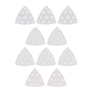 Set 10 foi abrazive delta Stanley STA32348, 94x94x94 mm, granulatie mixta - Img 1
