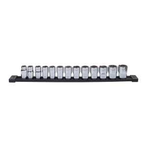 Set 13 chei tubulare scurte in 12 puncte Milwaukee 1/2", sistem metric