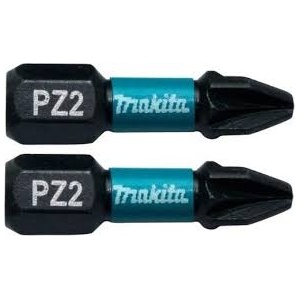 Set 2 biti Makita Impact Black Hex 1/4" 25mm PZ2