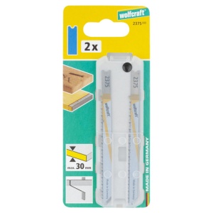 Set 2 panze pentru fierastrau pendular Wolfcraft 2375000, prindere in U, pentru lemn / plastic, adancime taiere 30 mm - Img 2