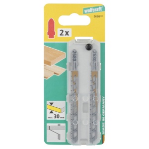 Set 2 panze pentru fierastrau pendular Wolfcraft 2680000, prindere in T, pentru lemn, adancime taiere 30 mm - Img 2