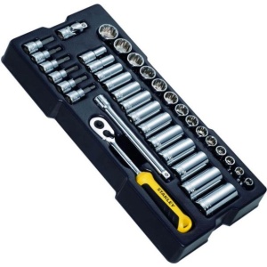 Set 36 piese insurubare Stanley STMT1-74174, antrenoare si accesorii 3/8" in modul pentru sertare - Img 1