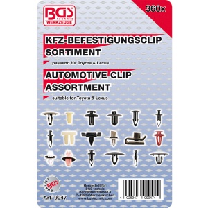 Set 360 clipsuri BGS pentru tapiterie pentru Toyota, Lexus, Nissan - Img 2