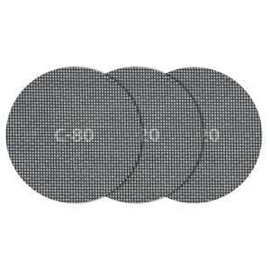 Set 5 foi abrazive Wolfcraft 8464000, prindere velcro, pentru lemn si rigips, D 125 mm, P80/120/220