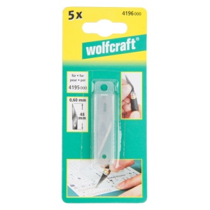 Set 5 lame de schimb Wolfcraft 4196000, pentru cutitul de precizie - Img 2