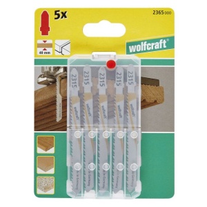 Set 5 panze pentru fierastrau pendular Wolfcraft 2365000, prindere in T, pentru lemn, adancime taiere 40 mm - Img 3